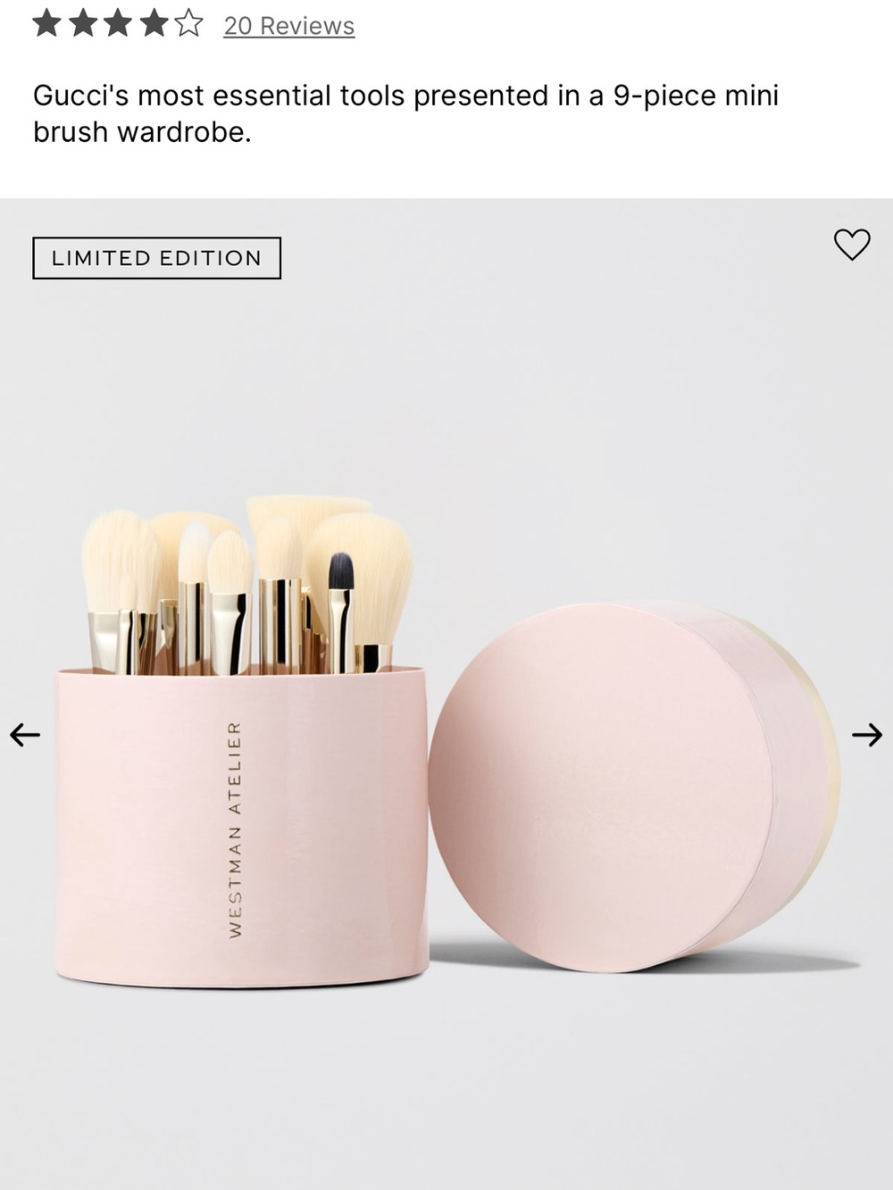 Westman Atelier Blush Pink Brush Set